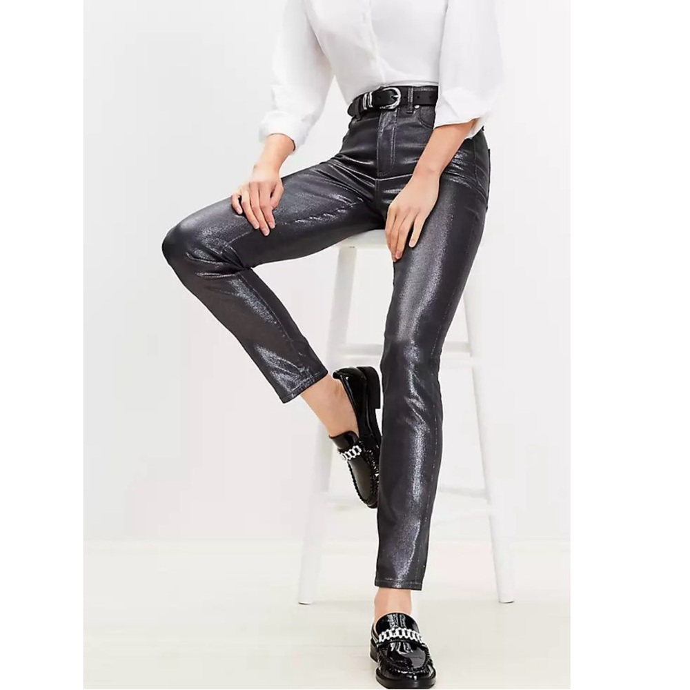 Gunmetal Skinny Pants
